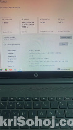 HP CORE i3 7TH Gen